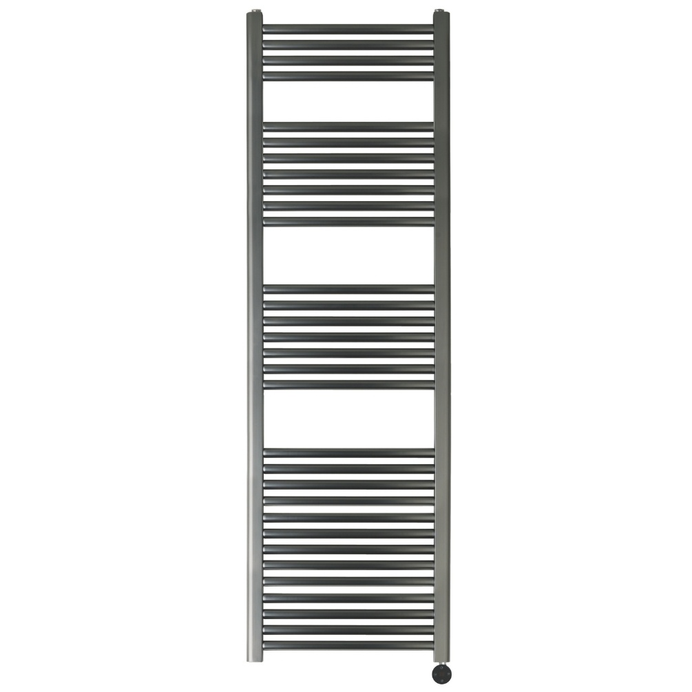 JTP Vos Brushed Black 1600mm x 500mm Electric Towel Radiator Cut Out
